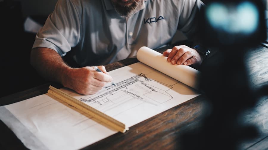 Dry wall construction interior